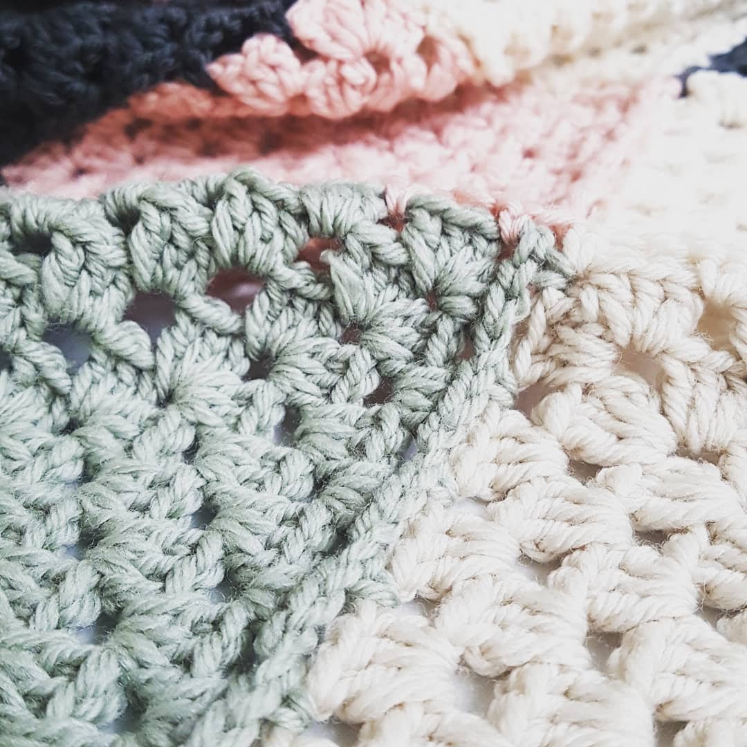 Simple Squares Throw Crochet Pattern