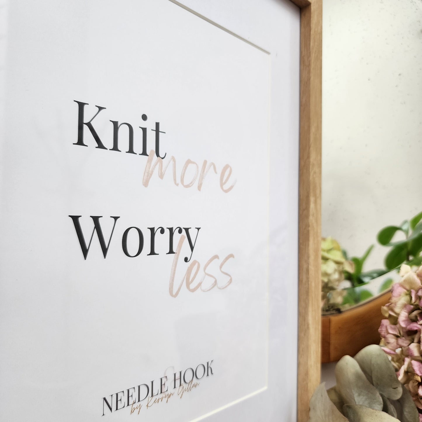 Print - Knit More, Worry Less