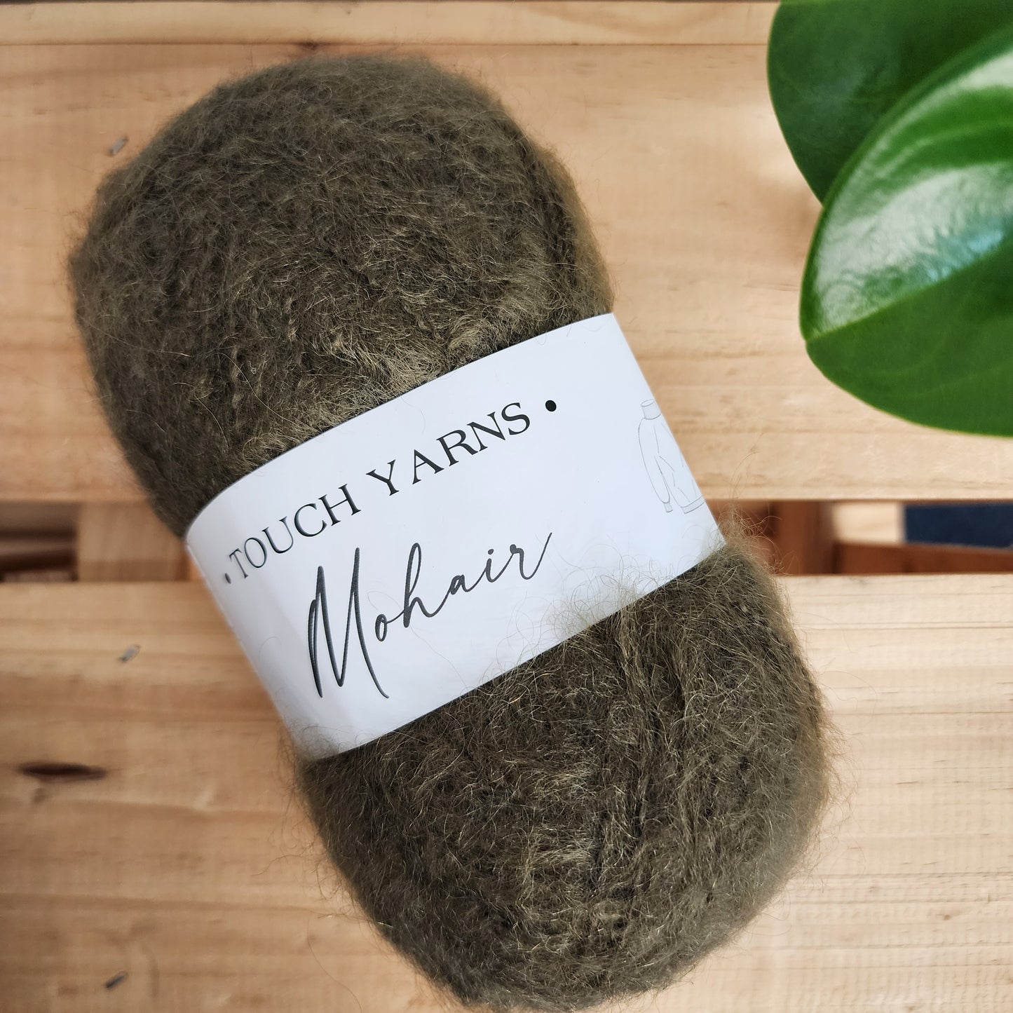 Touch Yarns - Mohair Merino 12ply - Olive