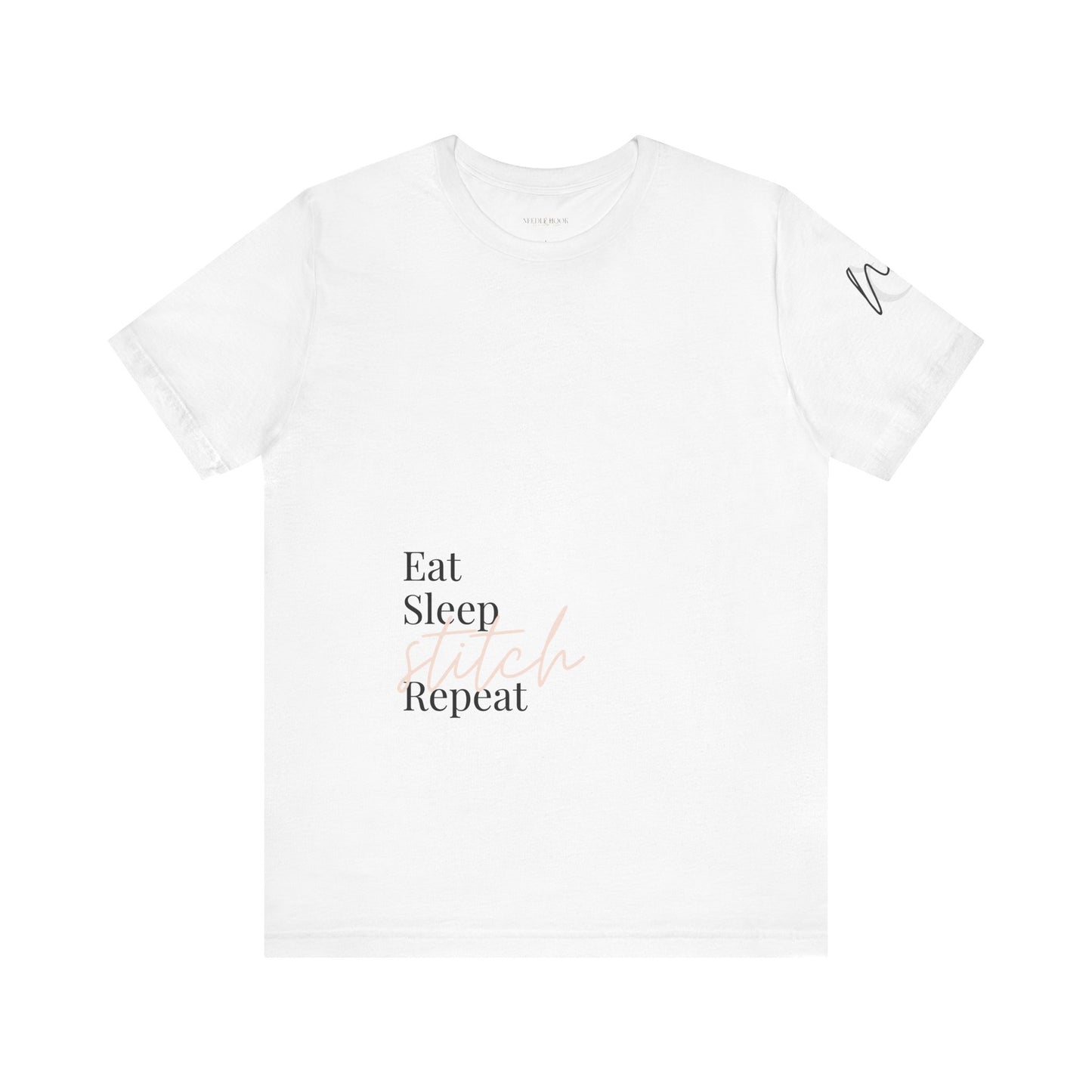 Eat Sleep Stitch Repeat Short Sleeve Tee