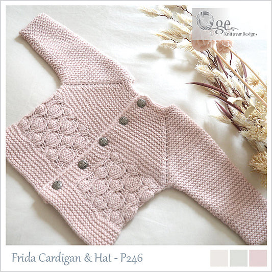 Frida Cardigan & Hat Knit Pattern