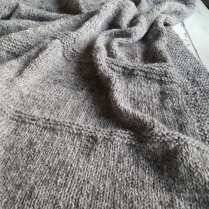 Handspun Throw Knit Pattern