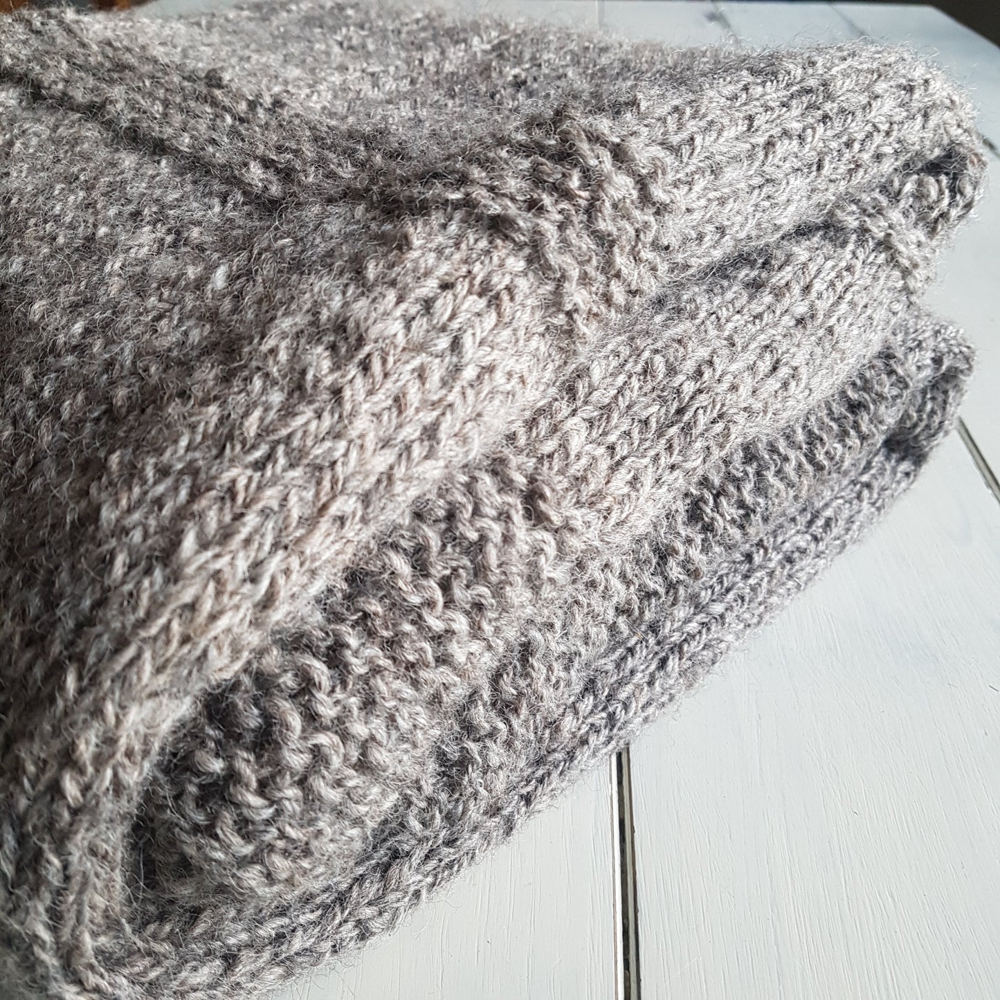 Handspun Throw Knit Pattern