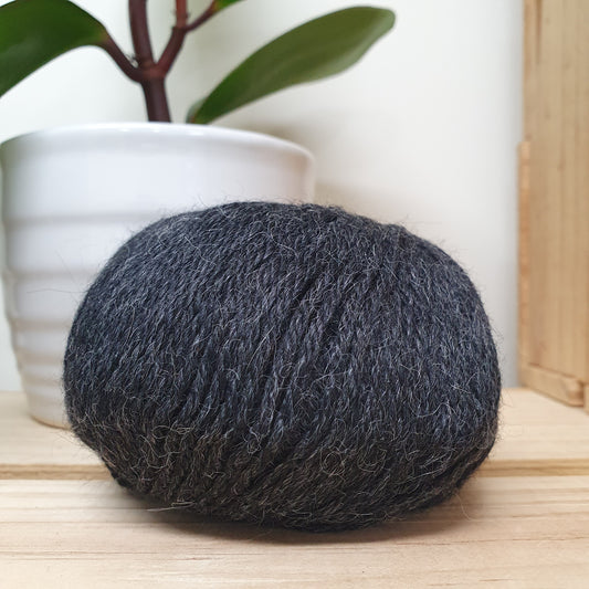 Muhu 8ply Baby Alpaca - Charcoal