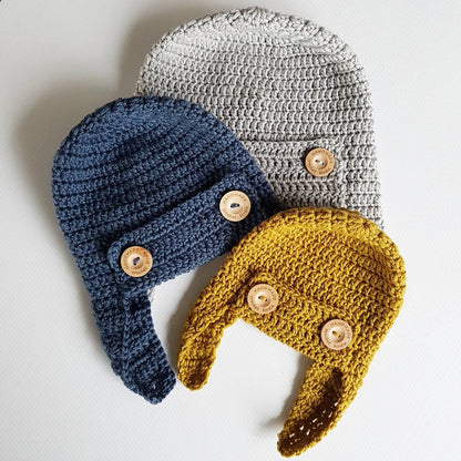 Tommy Aviator Hat Crochet Pattern